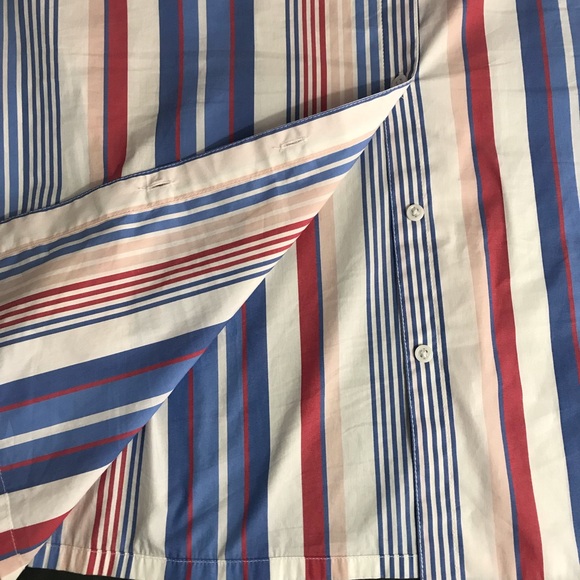 Button down Shirt Dress TOMMY HILFIGER Striped Belted Midi Dress XL Like new - Picture 16 of 16